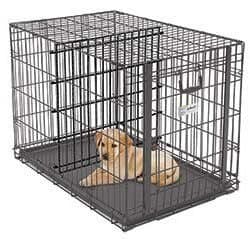dog crate with divider for potty