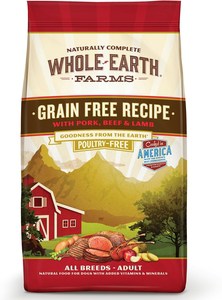 Whole Earth Farms Grain-Free Pork, Beef & Lamb Recipe Dry Dog Food